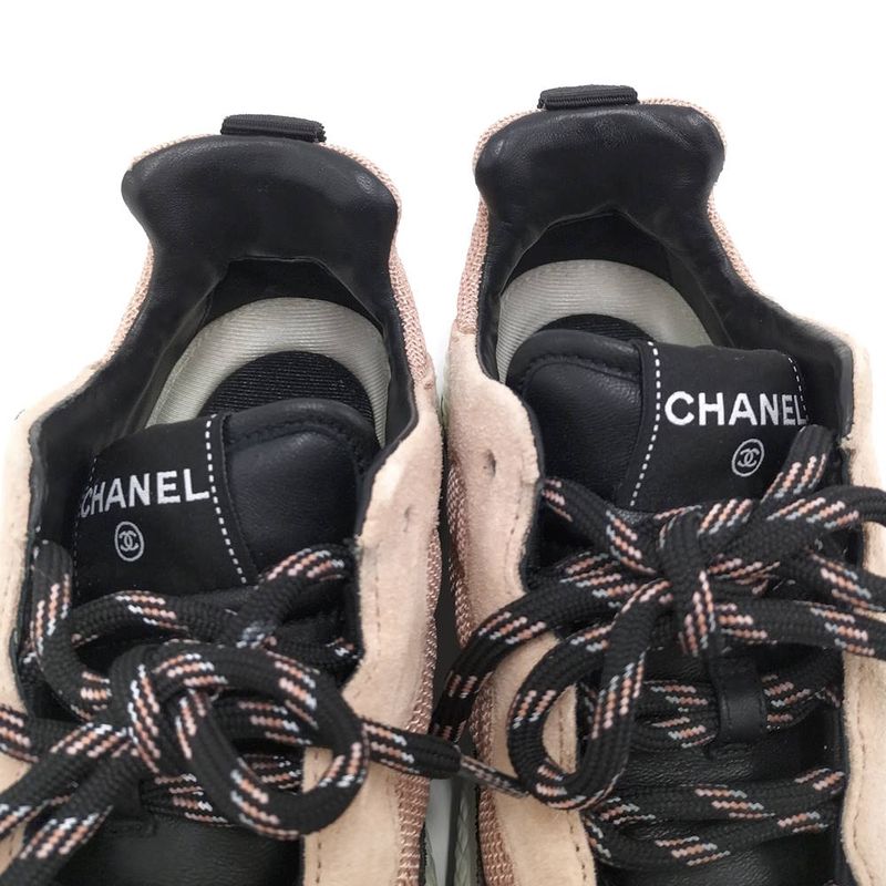 Chanel Sneakers Shoes Pink 38