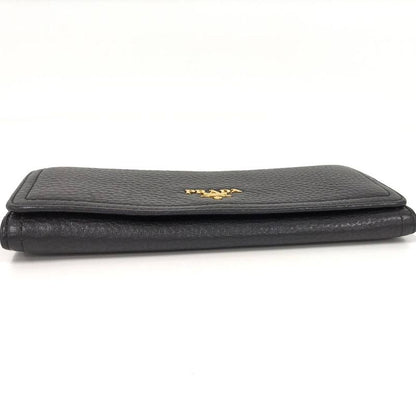 Prada Vitello Daino Wallet Leather Black
