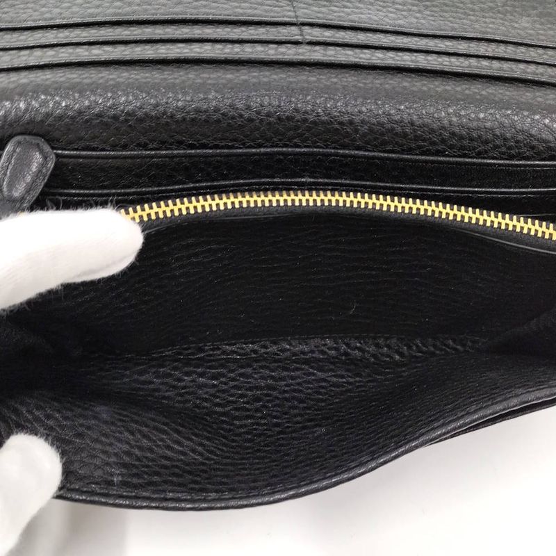Prada Vitello Daino Wallet Leather Black