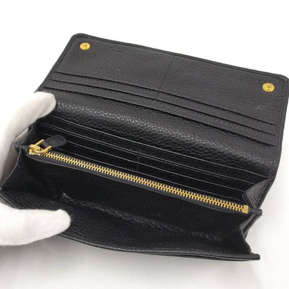 Prada Vitello Daino Wallet Leather Black