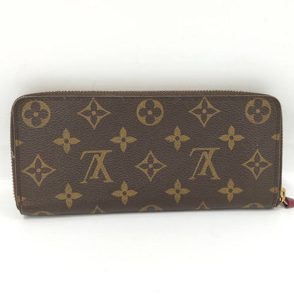 Louis Vuitton Portefeuille Clemence Zip Around Wallet Monogram Fuchsia Pink