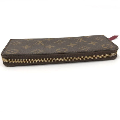 Louis Vuitton Portefeuille Clemence Zip Around Wallet Monogram Fuchsia Pink