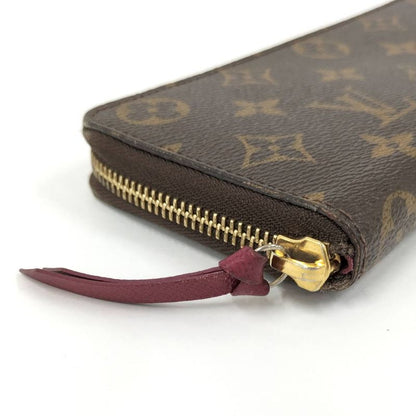 Louis Vuitton Portefeuille Clemence Zip Around Wallet Monogram Fuchsia Pink