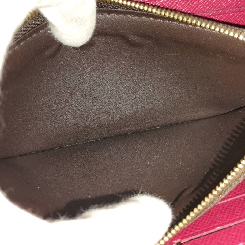 Louis Vuitton Portefeuille Clemence Zip Around Wallet Monogram Fuchsia Pink