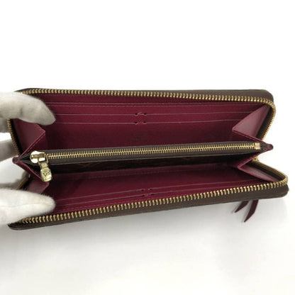 Louis Vuitton Portefeuille Clemence Zip Around Wallet Monogram Fuchsia Pink