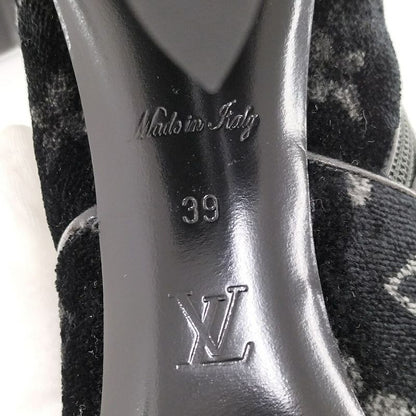 Louis Vuitton Short Boots Silhouette Line 39 Velour Black