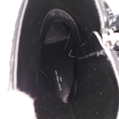 Louis Vuitton Short Boots Silhouette Line 39 Velour Black