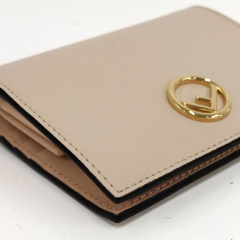 Fendi Bifold Wallet Is Leather Beige