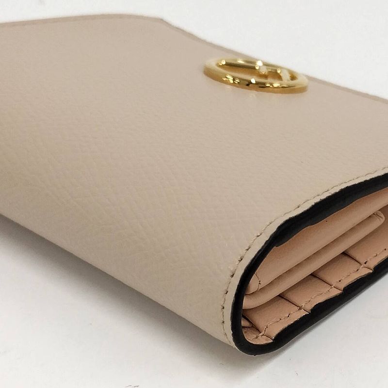 Fendi Bifold Wallet Is Leather Beige