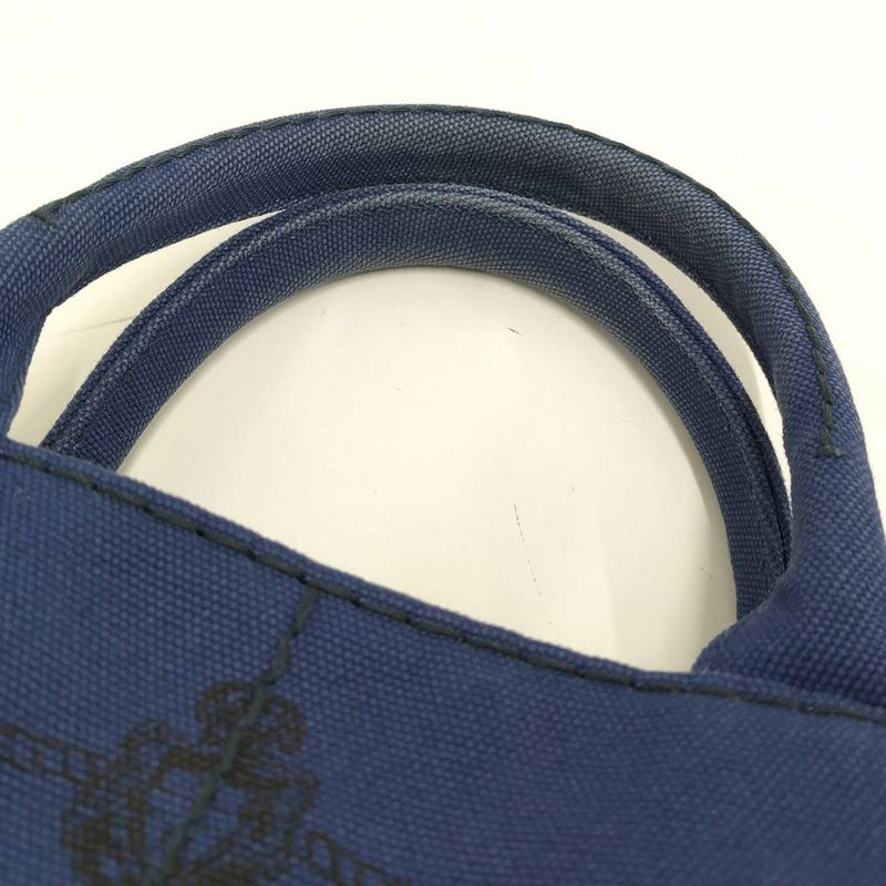 Prada Canapa Tote 2-Way Canvas Blue