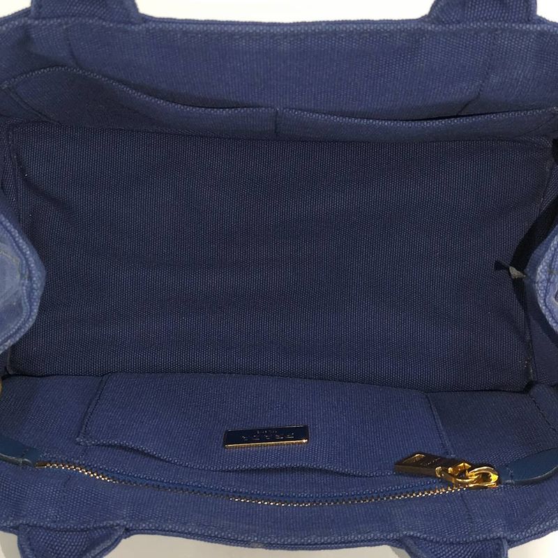 Prada Canapa Tote 2-Way Canvas Blue