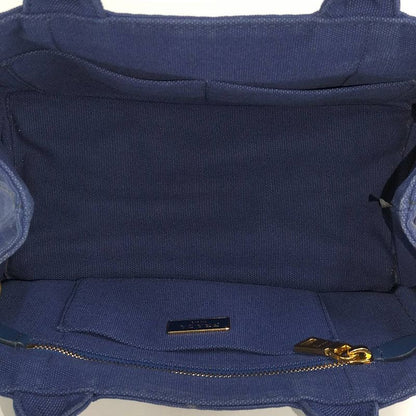 Prada Canapa Tote 2-Way Canvas Blue