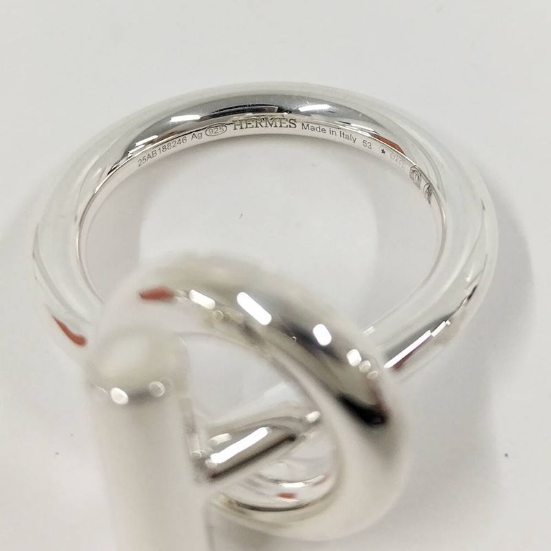 Hermes Ring Echappee Silver 53