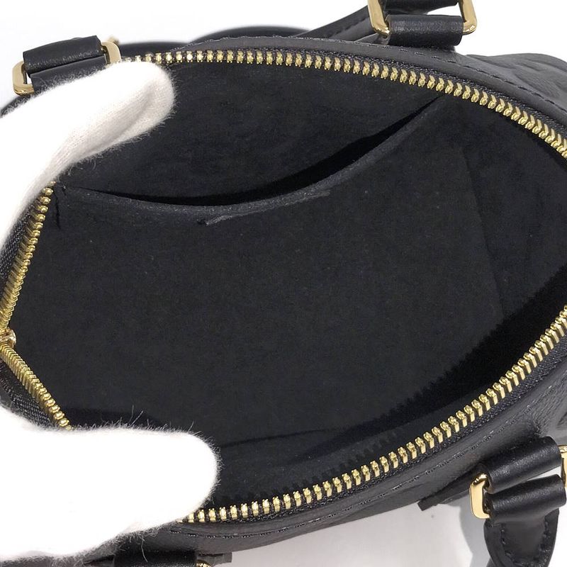 Louis Vuitton Speedy 20 Handbag Monogram Empreinte Black