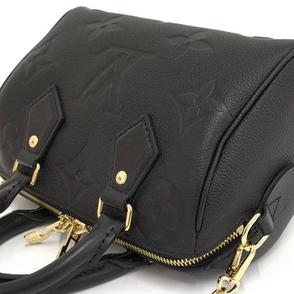 Louis Vuitton Speedy 20 Handbag Monogram Empreinte Black