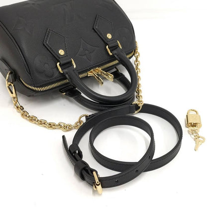Louis Vuitton Speedy 20 Handbag Monogram Empreinte Black