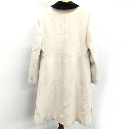 Gucci Stand Collar Coat with Belt Ivory