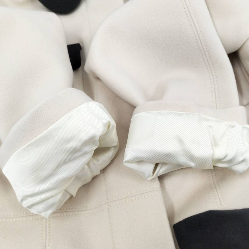 Gucci Stand Collar Coat with Belt Ivory