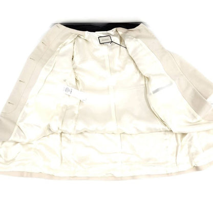 Gucci Stand Collar Coat with Belt Ivory