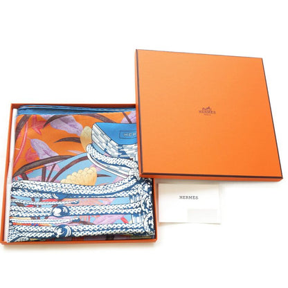 Hermes Carre 90 Double Face Brandebourgs Fleuris Brandenburg Ornament Scarf