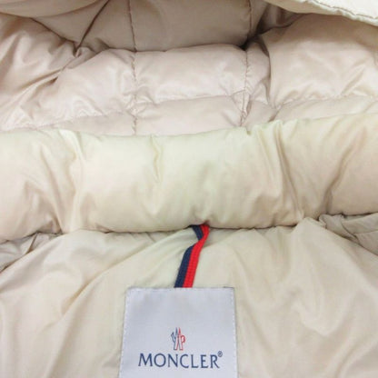 Moncler Berengere Down Jacket Hood Snap Button Logo 0 Beige