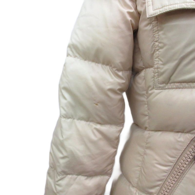 Moncler Berengere Down Jacket Hood Snap Button Logo 0 Beige