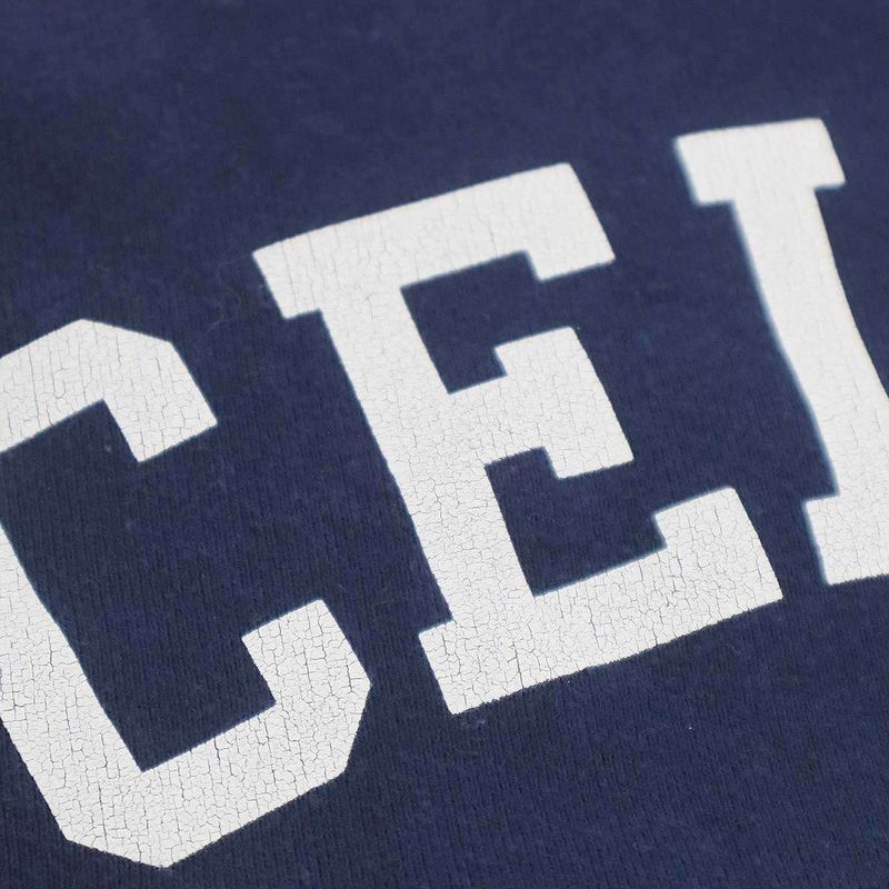 Celine Logo Print Sweatshirt Trainer Navy