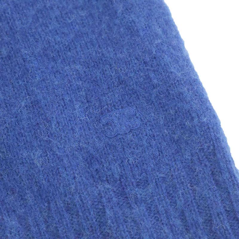 Celine Triomphe Wool Knit Sweater Blue XS
