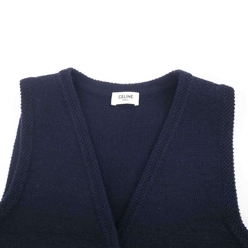 Celine Cropped Vest Navy