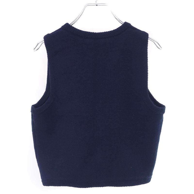 Celine Cropped Vest Navy
