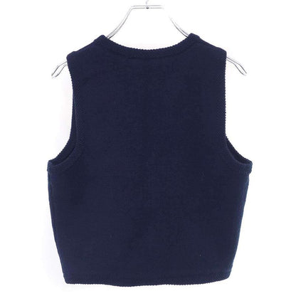Celine Cropped Vest Navy