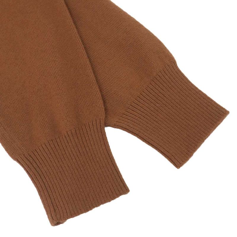 Loro Piana Cashmere Driver's Knit Cardigan Brown 46