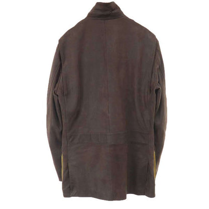 Loro Piana Cashmere Liner Leather Jacket Brown