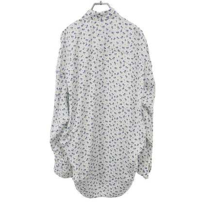 Balenciaga Flower Logo Jacquard Oversize Shirt White