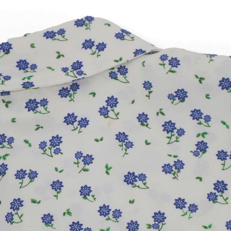 Balenciaga Flower Logo Jacquard Oversize Shirt White