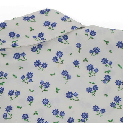 Balenciaga Flower Logo Jacquard Oversize Shirt White