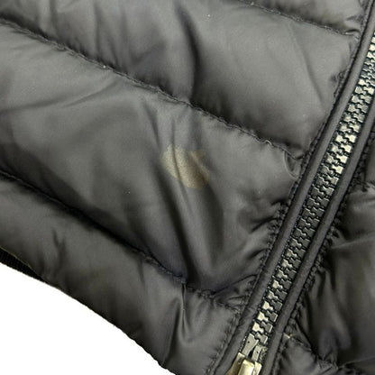 Moncler Maglione Tricot Cardigan Hybrid Nylon Knit Down Hoodie Navy