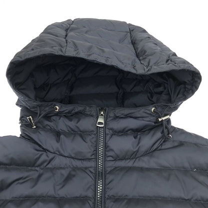 Moncler Maglione Tricot Cardigan Hybrid Nylon Knit Down Hoodie Navy