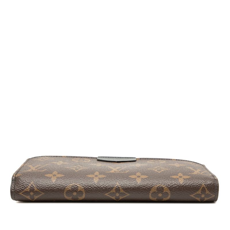 Louis Vuitton Monogram Macassar Zippy Dragonne L-shaped Zipper Wallet Brown