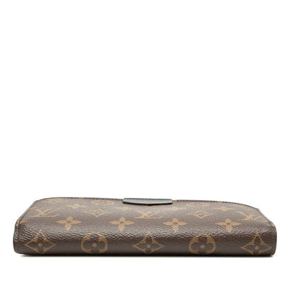 Louis Vuitton Monogram Macassar Zippy Dragonne L-shaped Zipper Wallet Brown