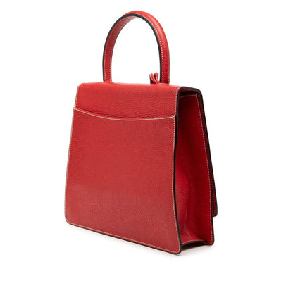 Loewe Barcelona 2-Way Shoulder Bag Red Leather