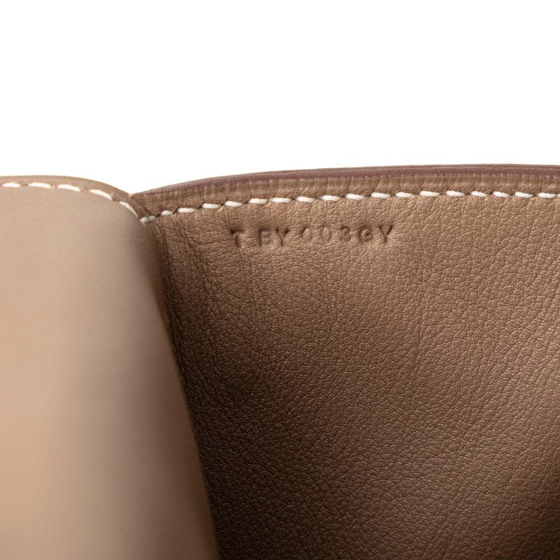 Hermes Toolbox 26 2-Way Shoulder Bag Etoupe Silver Voswift