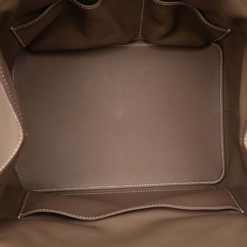 Hermes Toolbox 26 2-Way Shoulder Bag Etoupe Silver Voswift