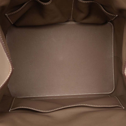 Hermes Toolbox 26 2-Way Shoulder Bag Etoupe Silver Voswift