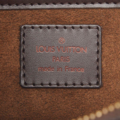 Louis Vuitton Damier Saint Clutch Brown Leather