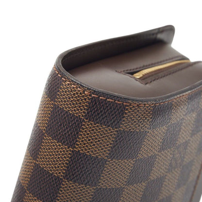 Louis Vuitton Damier Saint Clutch Brown Leather