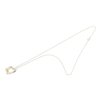 Tiffany & Co Heart Ribbon Necklace Yellow Gold