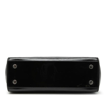 Louis Vuitton Epi Electric MM 2-Way Shoulder Bag Noir Black Patent Leather