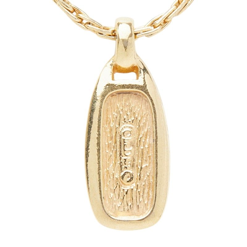 Dior Logo Necklace Gold Plated