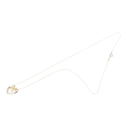 Tiffany & Co Heart Ribbon Necklace Yellow Gold